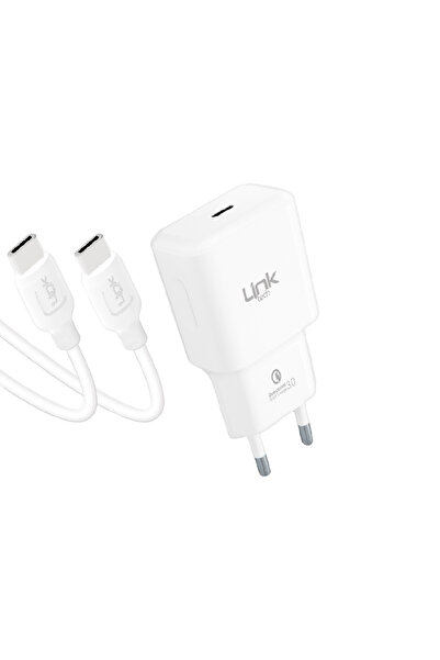 Linktech T455e Eco Pd20w Type-c To Type-c Kablolu Şarj Aleti Set