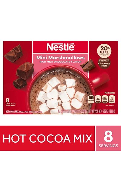 Nestle 8 Pack Mini Marshmallows - Rich Milk Chocolate Flavor 193.6 gr