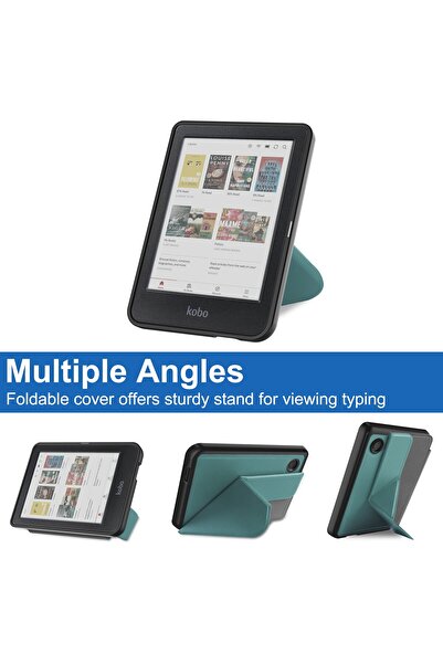 kobo Clara Colour/BW Origami Kılıf Yeşil