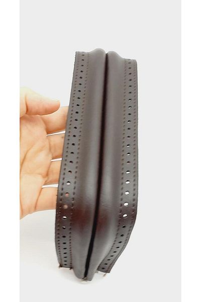 Nusrat Bilişim 25 Cm Geantă Maro Ascunsă Bursu - Accesoriu din piele