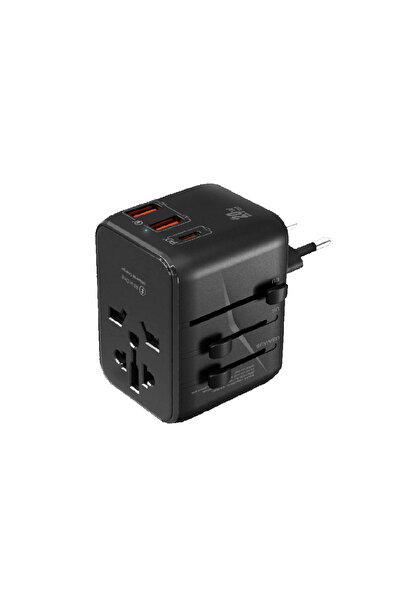 Linktech C325 20w Gan Evrensel Şarj Adaptörü Eu Aus Usa Uk