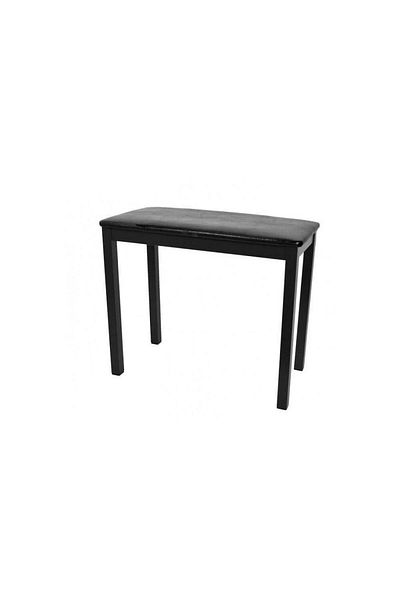 MEDELİ Black Dante Piano Stool - Wooden Legs