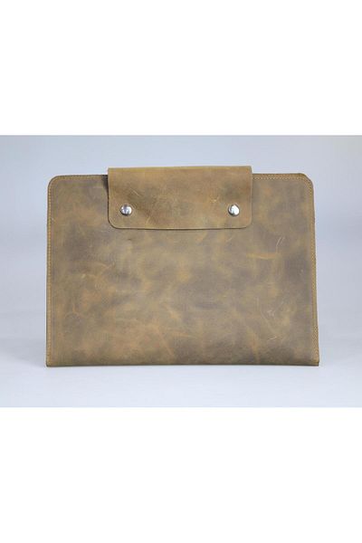 GUARD Tan Color Genuine Leather Multi-Purpose Organizer and Tablet Case