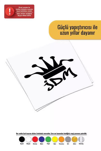 Generic Brand JDM Emblem Sticker Auto Motor Laptop Wall Foil Sticker 25x25 cm