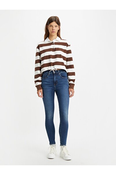 Levi's 721 High Rise Skinny Blue Wave Dark dámské džínové kalhoty 18882-0594