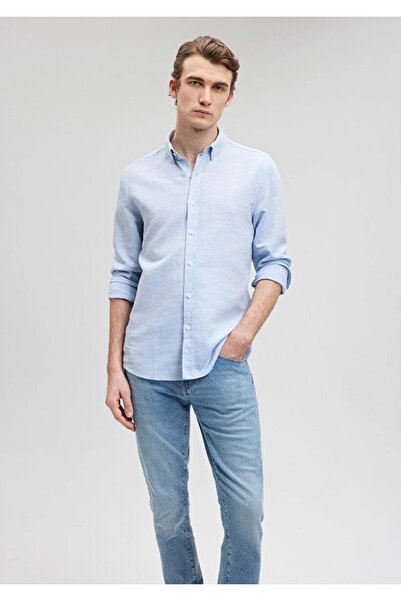 Mavi BLUE Cămașă BĂRBAȚI cu mânecă lungă Dark Saks Blue 020579 -83771