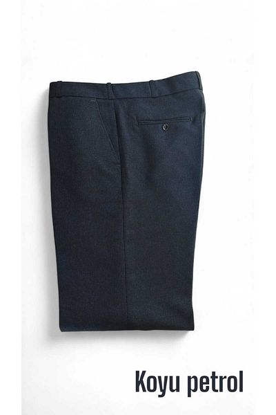 Ünal Giyim Wool Effect Knee Lined Men's Fabric Pants