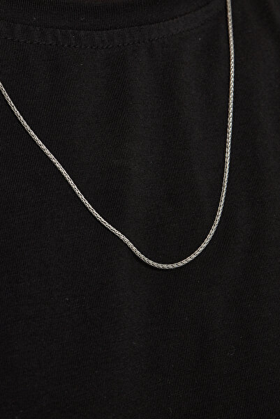 Ventino Silver 1,5mm Spiga 925 Ayar Gümüş Erkek Zincir Kolye Vek-3009
