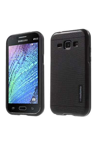 Motomo Samsung Galaxy J1 Ace Kılıf Sert Arka Kapak Siyah