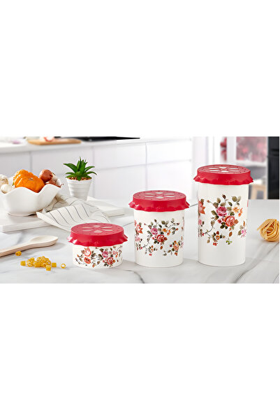 Özmet Özmet Çiçek Desenli büyük boy Kavanoz