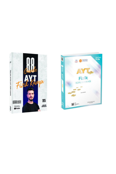 Aydın Yayınları özcan aykın ayt fizik kampı ve üçdörtbeş ayt fizik soru bankası