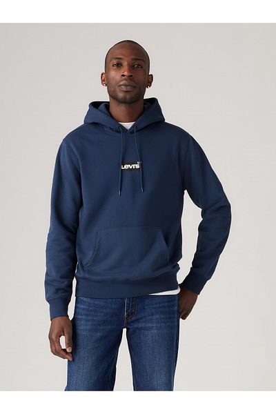Levi's Ανδρικά μπλε φούτερ - Lse T2 Std Graphic Hood, Ssnl Core Batwi, A2410-0011