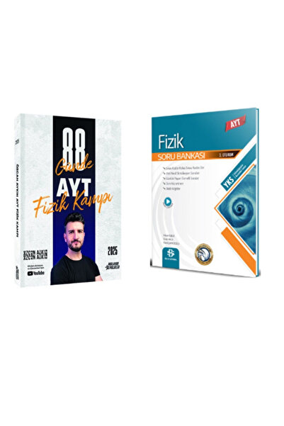 Aydın Yayınları özcan aykın ayt fizik kampı ve bilgi sarmal ayt fizik soru bankası