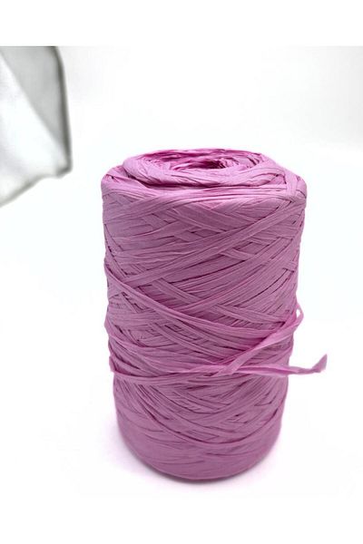 Nusrat Bilişim Dark Pink Angel Raffia Rope - Bag Accessory