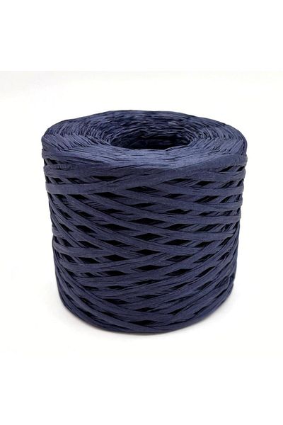 Nusrat Bilişim Navy Blue Imported Raffia Bag Accessory - Rope No:41