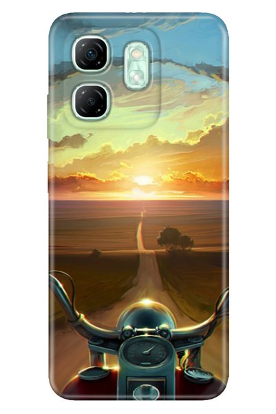 senada Infinix Hot 50I - Smart 9 Compatible Case Patterned Tpu Silicone Harley