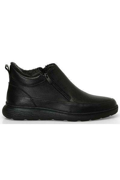 Polaris 107533   Model Orthopedic Sole Genuine Leather Men's Boots - 5 Point Black
