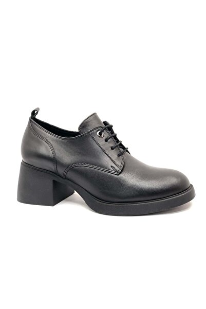 Greyder 59119 Zn Leather Comfort Classic Oxford Women's Shoes Black