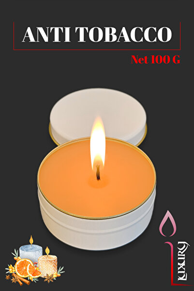 ANCİLLA Anti Tobacco Etkili, Bahar Kokulu, Teneke Kutuda Dekoratif Soya Wax M...