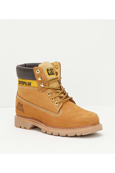 Caterpillar Cat 015G100095 COLORADO Δερμάτινες Unisex Μπότες ΚΙΤΡΙΝΟ