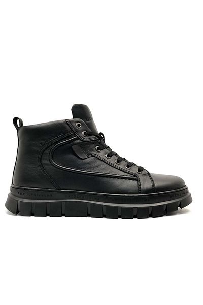 Hammer Jack 102-24865-m Derry Μαύρες Δερμάτινες Ανδρικές Μπότες - Casual, δέρμα