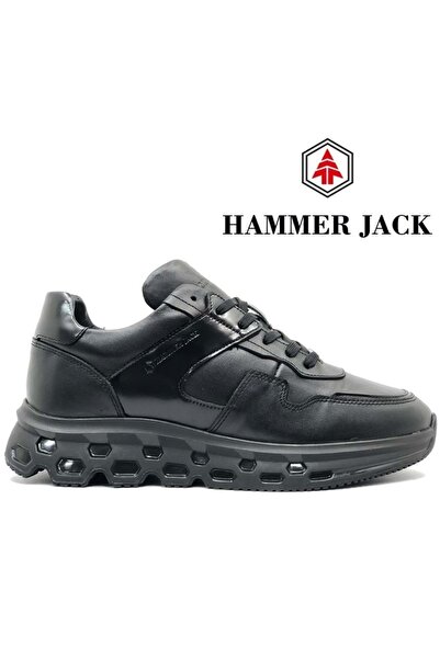 Hammer Jack 102-24770-M حذاء رجالي كاجوال من الجلد باللون الأسود