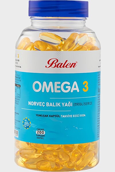 Balen أوميجا النرويجية 3 (تريليسيريد)، 200 كبسولة، 1380 ملغ