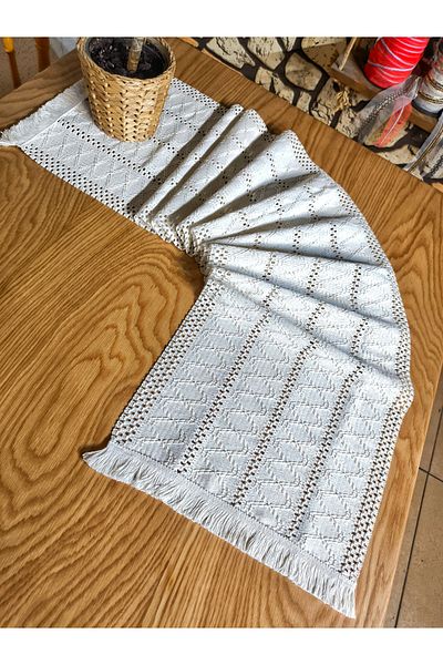 nonamino 150x35 Βιολογικό Βαμβάκι Δαντέλα Runner - Μοτίβο χαλί