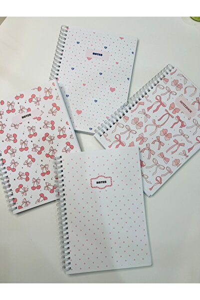 ADA OFİS KIRTASİYE مجموعة كتب مدرسية حلزونية مقاس A5 مكونة من 80 ورقة مكونة م...