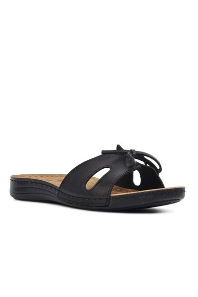 Kids Club Shoes Aryan 11-367 Γυναικείες Ορθοπεδικές παντόφλες ΜΑΥΡΕΣ