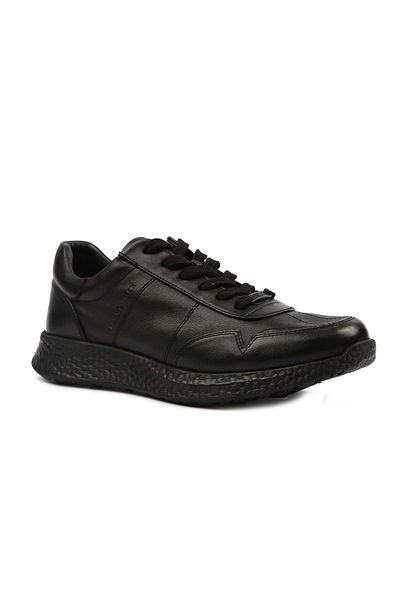 Hammer Jack Baley 102 22190-m 100% Genuine Leather Men's Sports Shoes Black-Black