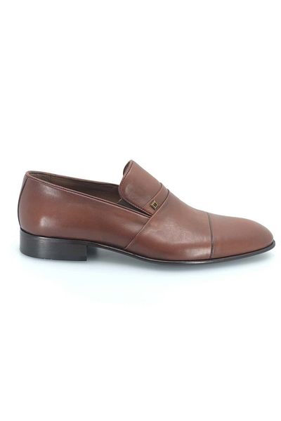 KCMN Ανδρικά κλασικά παπούτσια Aronay Elastic Jurdan Leather Tan