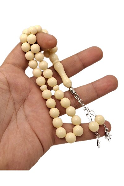 Han Ticarethane Mărgele de rugăciune din chihlimbar cu pulbere albă de lapte ...