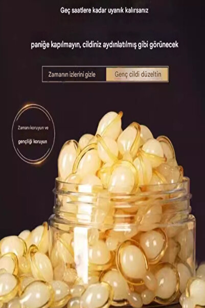 ESENLİWE 10 Adet Yaşlanma Karşıtı Beauty Capsule Serum Altın Güzellik Kapsül ...