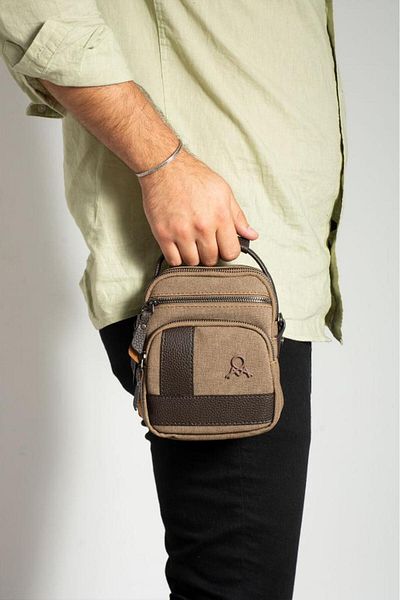 Baginn Ανδρική τσάντα Messenger Τσάντα ώμου χειρός 18*12 εκ. Τσάντα χιαστί Mega Bag Πανί καμβά