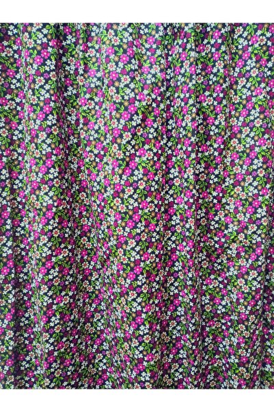 hoaryage Φούστα φανελένια με μοτίβο λουλουδιών μέγεθος Maxi 95cm - Ελαστική μέση