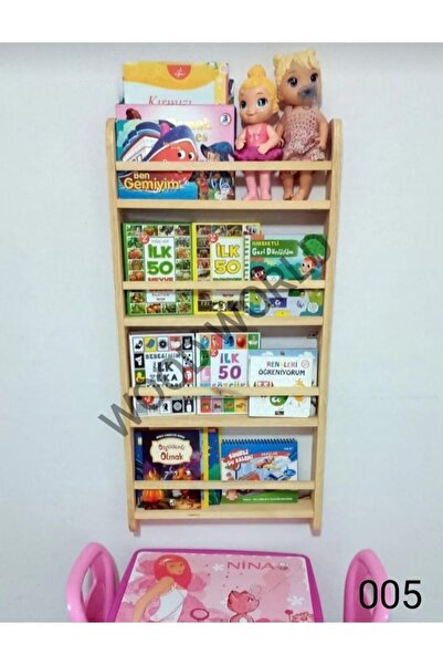 Tasarım Montessori kitaplık Montessori çocuk odası kitaplığı ahşap doğal kita...