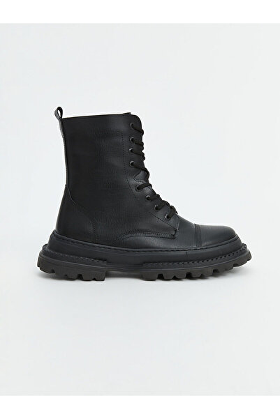 LC Waikiki LCWK Bağcıklı Deri Görünümlü Erkek Bot