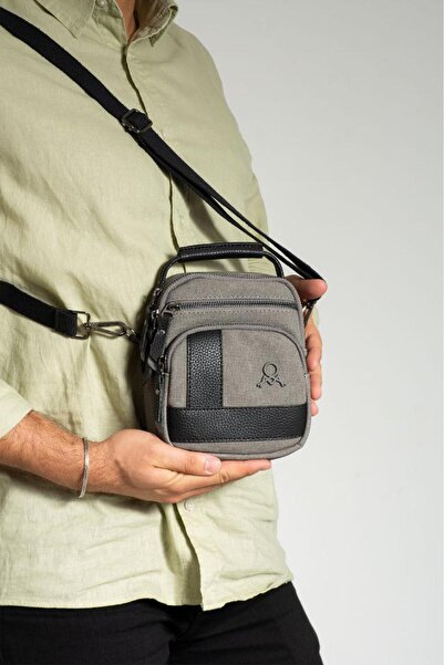 Baginn Men's Messenger Bag Hand Holding Shoulder Bag 18*12 cm Crossbody Bag Mega Bag Canvas Fabric