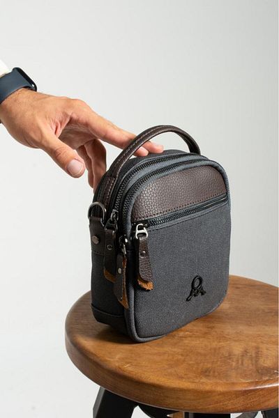 Baginn Ανδρική τσάντα ώμου Χειροκίνητη 18*12 εκ. Σταυρός ιμάντας Messenger Τσάντα Mega Bag Πανί καμβά
