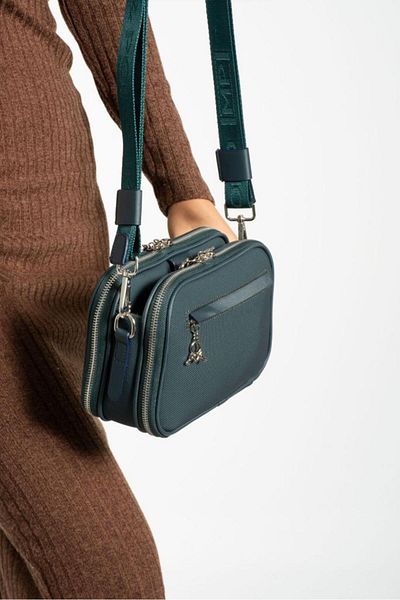 Baginn Geantă de umăr pentru femei cu curele încrucișate 25*15 cm din piele vegană Mega geantă geantă de poștaș din piele artificială