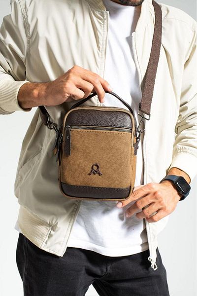 Baginn Мъжка чанта през рамо 23*14 см, чанта през рамо и през рамо, мега чанта от плат