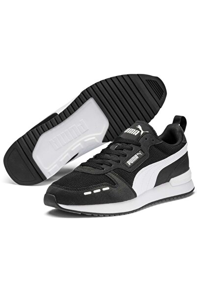 Puma R78 373117-01 Sneaker Erkek Spor Ayakkabı SİYAH-BEYAZ