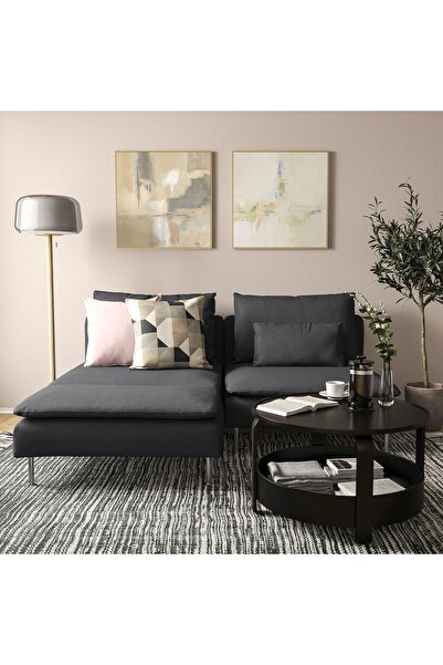 IKEA 2'li Kanepe ve Uzanma Koltuğu , Kolçaksız