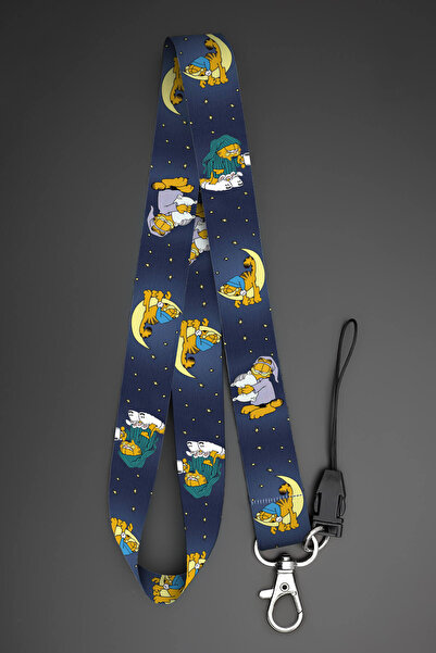 Apptakı Uykucu Kedi Boyun Askı İpi Yaka Kartı Kimlik Askısı Telefon Aksesuarı...