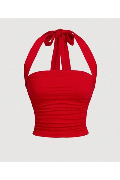 f-maskfashion Neck Tie Crop