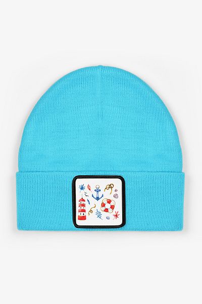 CraftID Marine Interchangeable Patch Turquoise 100% Acrylic Unisex Beret
