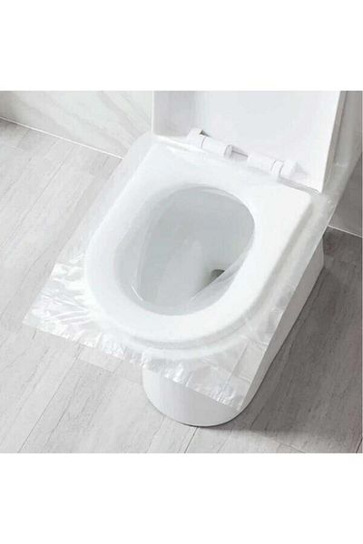optana 10Pcs Practical Disposable Toilet Seat Bag Toilet Seat Cover Transparent Hygienic Toilet Seat Cover Bag