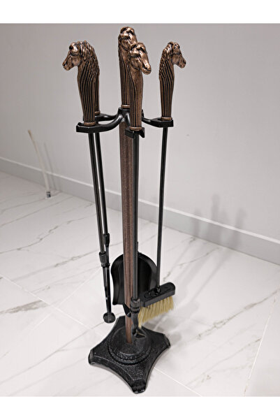 VAV Mühendislik 2025 Model At Başlıklı Luks Şömine Maşa Takımı,şömine Takımı,...