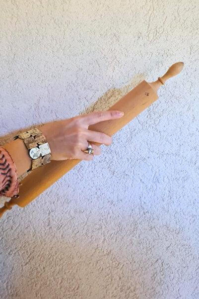 Genel Markalar Masif Ahşap Merdane Klasik 50 Cm